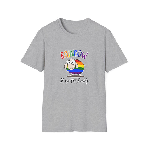 Rainbow Sheep Unisex Softstyle T-Shirt