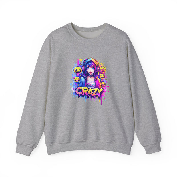 Graffiti Anime Girls Unisex Heavy Blend™ Crewneck Sweatshirt