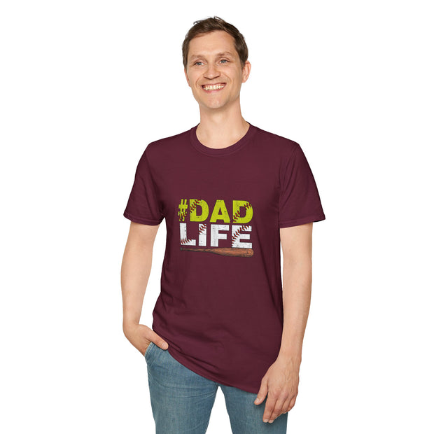 Baseball Dad Life Unisex Softstyle T-Shirt