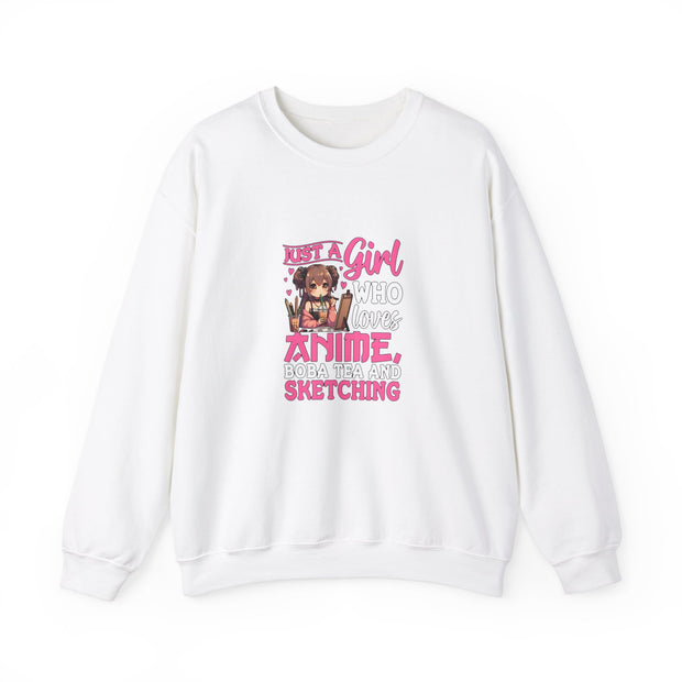 Just a Girl Unisex Heavy Blend™ Crewneck Sweatshirt