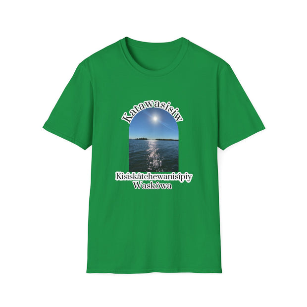 Cree Saskatchewan Skies Unisex Softstyle T-Shirt