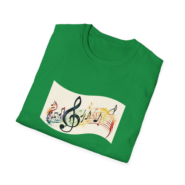 Musical Notes Unisex Softstyle T-Shirt