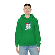 Christmas cat Unisex Heavy Blend™ Hooded Sweatshirt