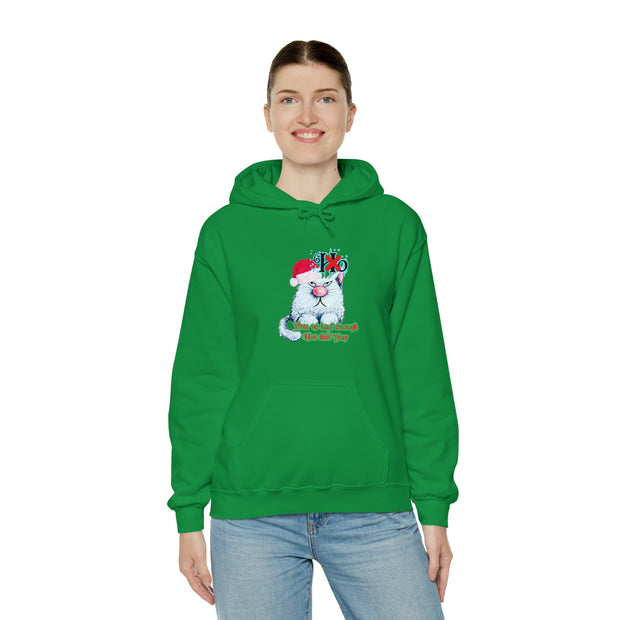 Christmas cat Unisex Heavy Blend™ Hooded Sweatshirt