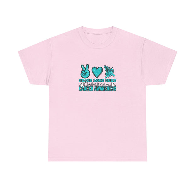 Peace Love Cure Unisex Heavy Cotton Tee