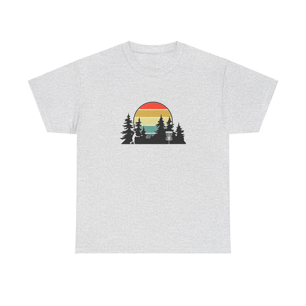 Retro Disc Golf Unisex Heavy Cotton Tee