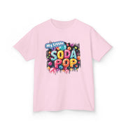 Kids Soda Pop Tee, Fun T-Shirt, Cute Apparel for Kids, Gift for Birthdays, Playdate Outfit, Colorful Kidswear