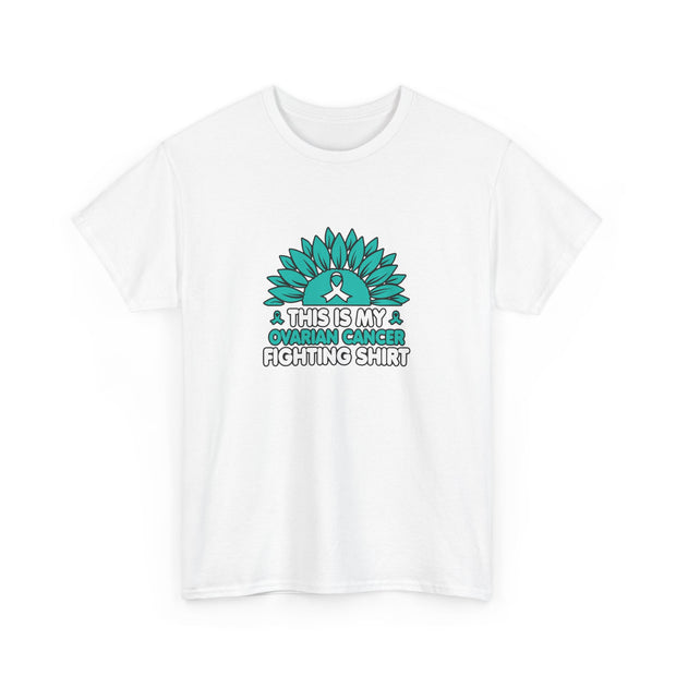 Ovarian cancer Unisex Heavy Cotton Tee