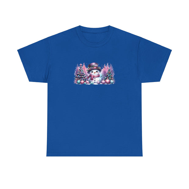 Pastel Snowman Unisex Heavy Cotton Tee