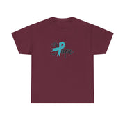 Ovarian Cancer Hope Unisex Heavy Cotton Tee