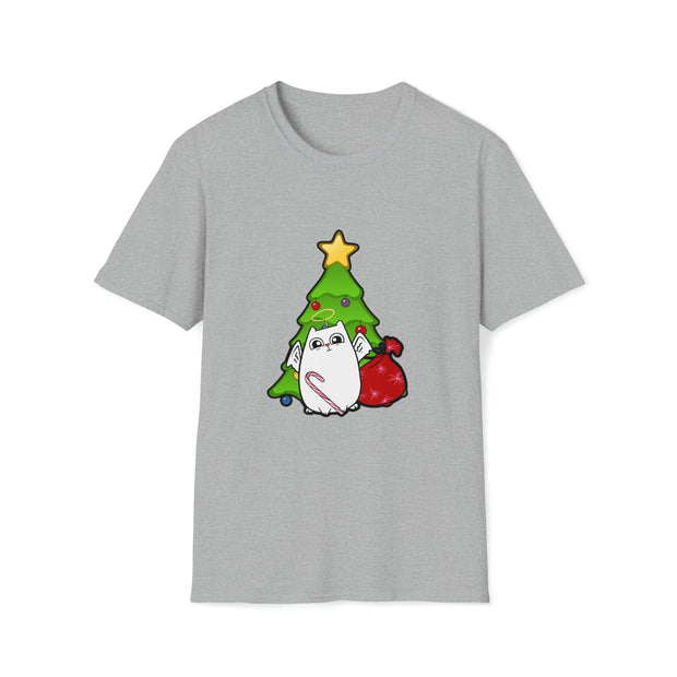 Christmas Cat Unisex Softstyle T-Shirt