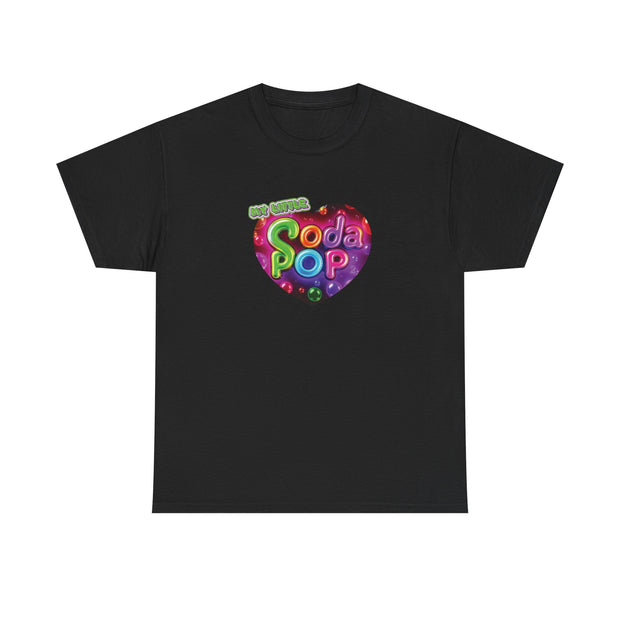 Soda Pop Heart Tee - Vintage Unisex Cotton T-Shirt, Casual Wear, Retro Graphic Tee, Gift for Soda Lovers, Summer Fashion