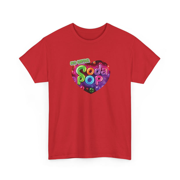 Soda Pop Heart Tee - Vintage Unisex Cotton T-Shirt, Casual Wear, Retro Graphic Tee, Gift for Soda Lovers, Summer Fashion