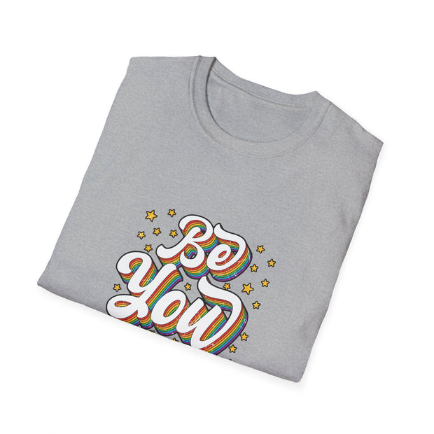 Retro Be You Pride Unisex Softstyle T-Shirt