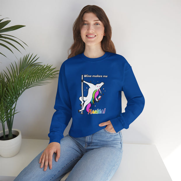 Unicorn Wine Unisex Heavy Blend™ Crewneck Sweatshirt