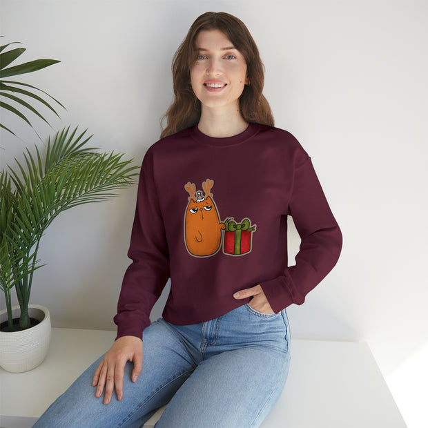 Christmas cat Unisex Heavy Blend™ Crewneck Sweatshirt