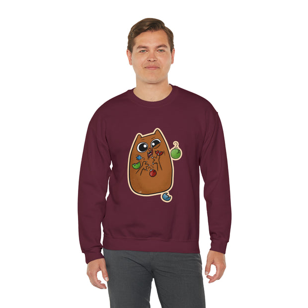 Christmas cat Unisex Heavy Blend™ Crewneck Sweatshirt