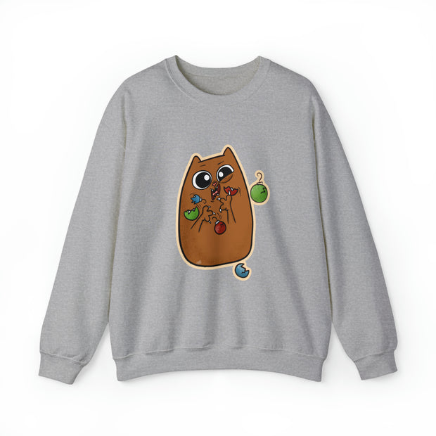 Christmas cat Unisex Heavy Blend™ Crewneck Sweatshirt