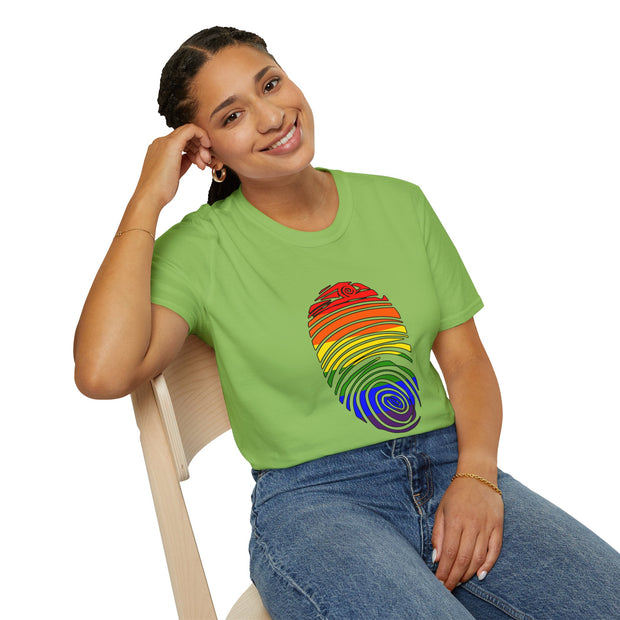 Pride Fingerprint Unisex Softstyle T-Shirt