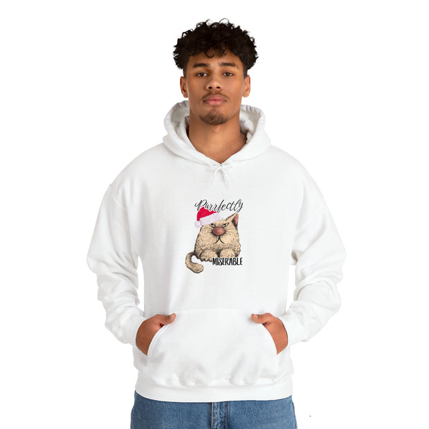 Christmas cat Unisex Heavy Blend™ Hooded Sweatshirt