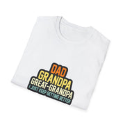 Dad Grandpa Great Grandpa Unisex Softstyle T-Shirt