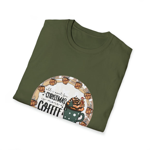 Christmas Coffee Unisex Softstyle T-Shirt