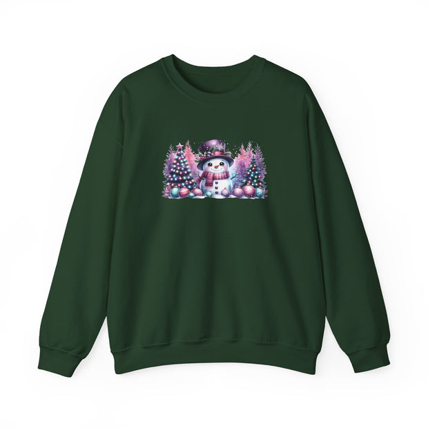 Pastel Snowman Unisex Heavy Blend™ Crewneck Sweatshirt