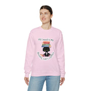 Books, Cat & Coffee Unisex Heavy Blend™ Crewneck Sweatshirt