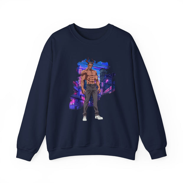 Anime Male Demon Unisex Heavy Blend™ Crewneck Sweatshirt
