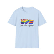 Peace Love and Equality Unisex Softstyle T-Shirt