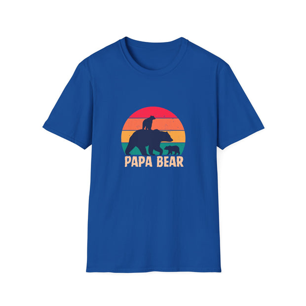 Papa Bear Unisex Softstyle T-Shirt