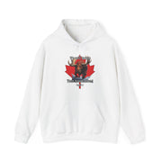 Hooded Sweatshirt Charging Moose Maple Leaf Canada Pride