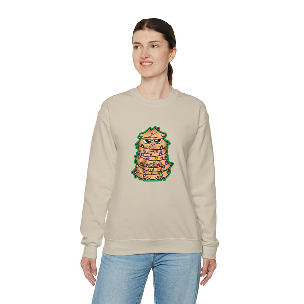 Christmas cat Unisex Heavy Blend™ Crewneck Sweatshirt