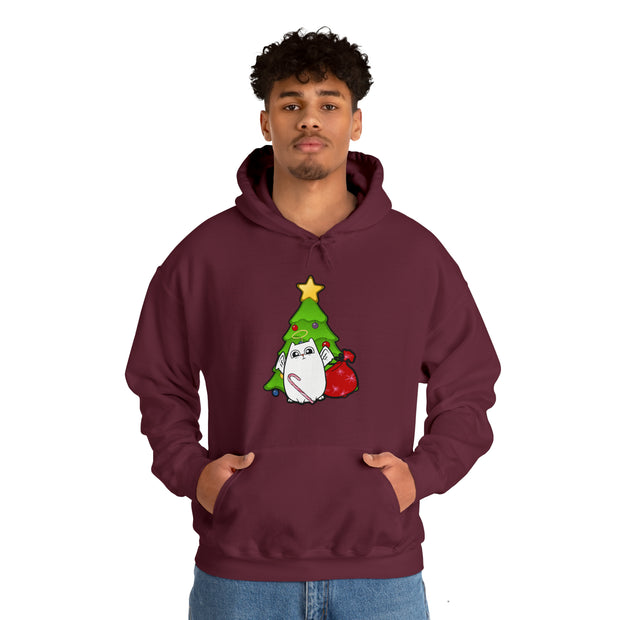 Christmas cat Unisex Heavy Blend™ Hooded Sweatshirt