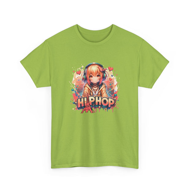 Graffiti Anime Girl Unisex Heavy Cotton Tee