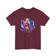 Anime Female Demon Unisex Heavy Cotton Tee