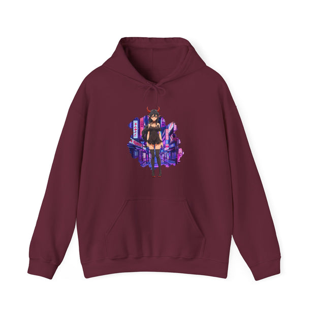 Anime Female Demon Unisex Heavy Blend™ Hooded Sweatshirt