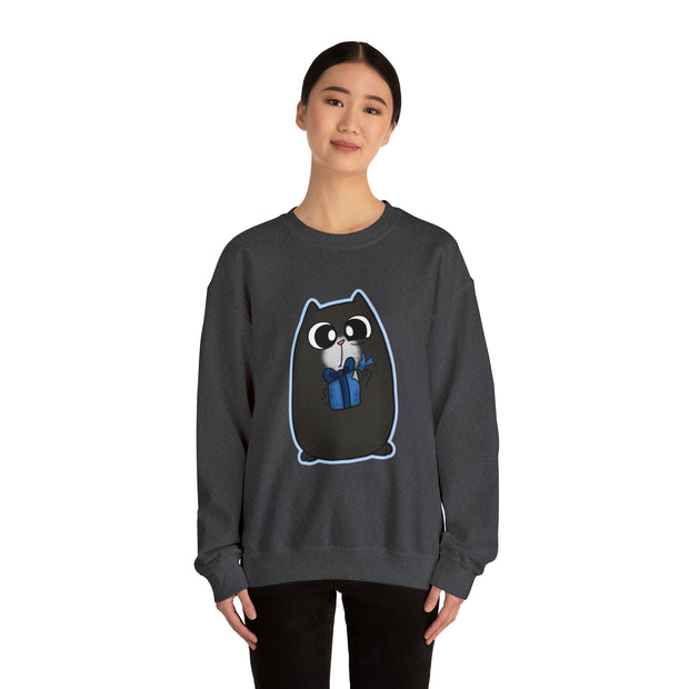Christmas cat Unisex Heavy Blend™ Crewneck Sweatshirt