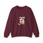 Christmas cat Unisex Heavy Blend™ Crewneck Sweatshirt