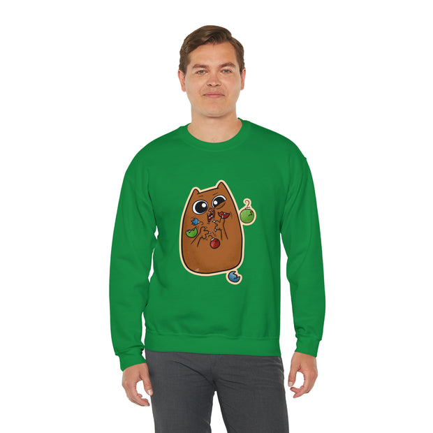 Christmas cat Unisex Heavy Blend™ Crewneck Sweatshirt