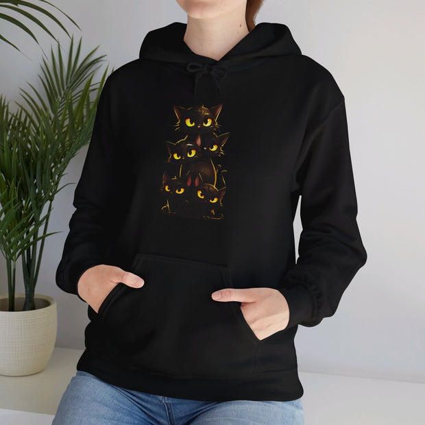 Black Cats Unisex Heavy Blend™ Hooded Sweatshirt