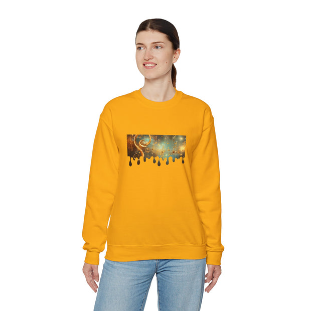 Golden Musical Notes Unisex Heavy Blend™ Crewneck Sweatshirt