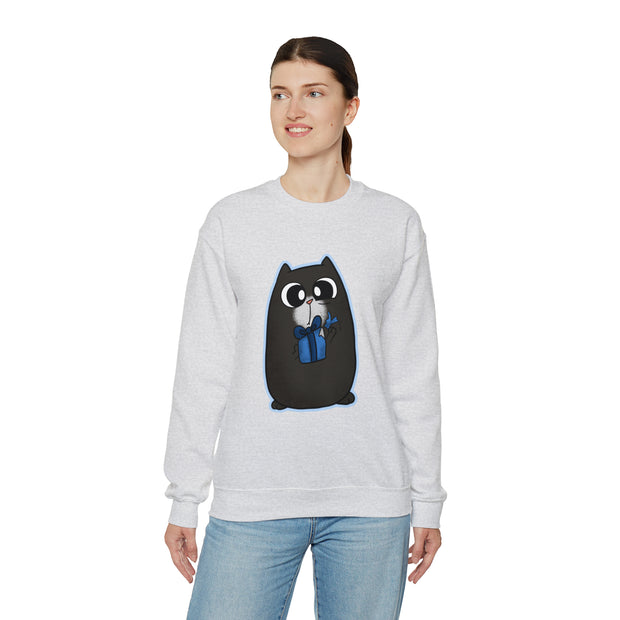 Christmas cat Unisex Heavy Blend™ Crewneck Sweatshirt