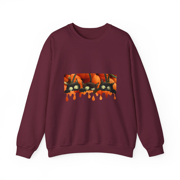 Pumpkin cats Unisex Heavy Blend™ Crewneck Sweatshirt