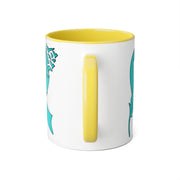 Ovarian Cancer Ribbon Accent Mugs, 11oz