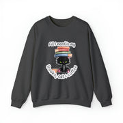 Books, Cat & Coffee Unisex Heavy Blend™ Crewneck Sweatshirt