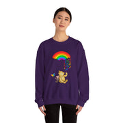 Winnie the Pooh Raining Pride Unisex Heavy Blend™ Crewneck Sweatshirt