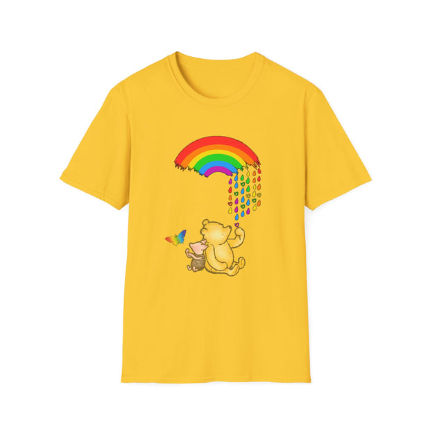 Winnie the Pooh Raining Pride Unisex Softstyle T-Shirt