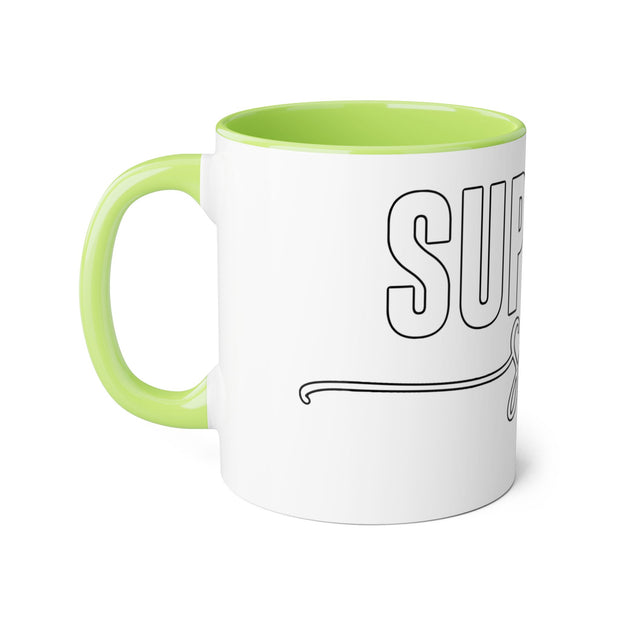 Breast Cancer Support Accent Mugs, 11oz