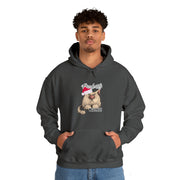 Christmas cat Unisex Heavy Blend™ Hooded Sweatshirt